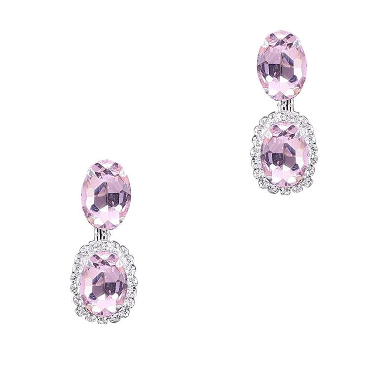 Oval Drop Necklace Set - DIPME