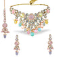 Pastel Multicolor Kundan Set - DIPME