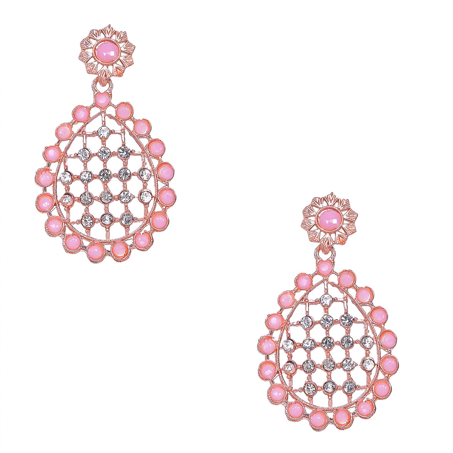 Pearl & Stone Studded Choker Set - DIPME