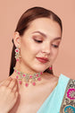 Rose Pink Bridal Kundan Set - DIPME