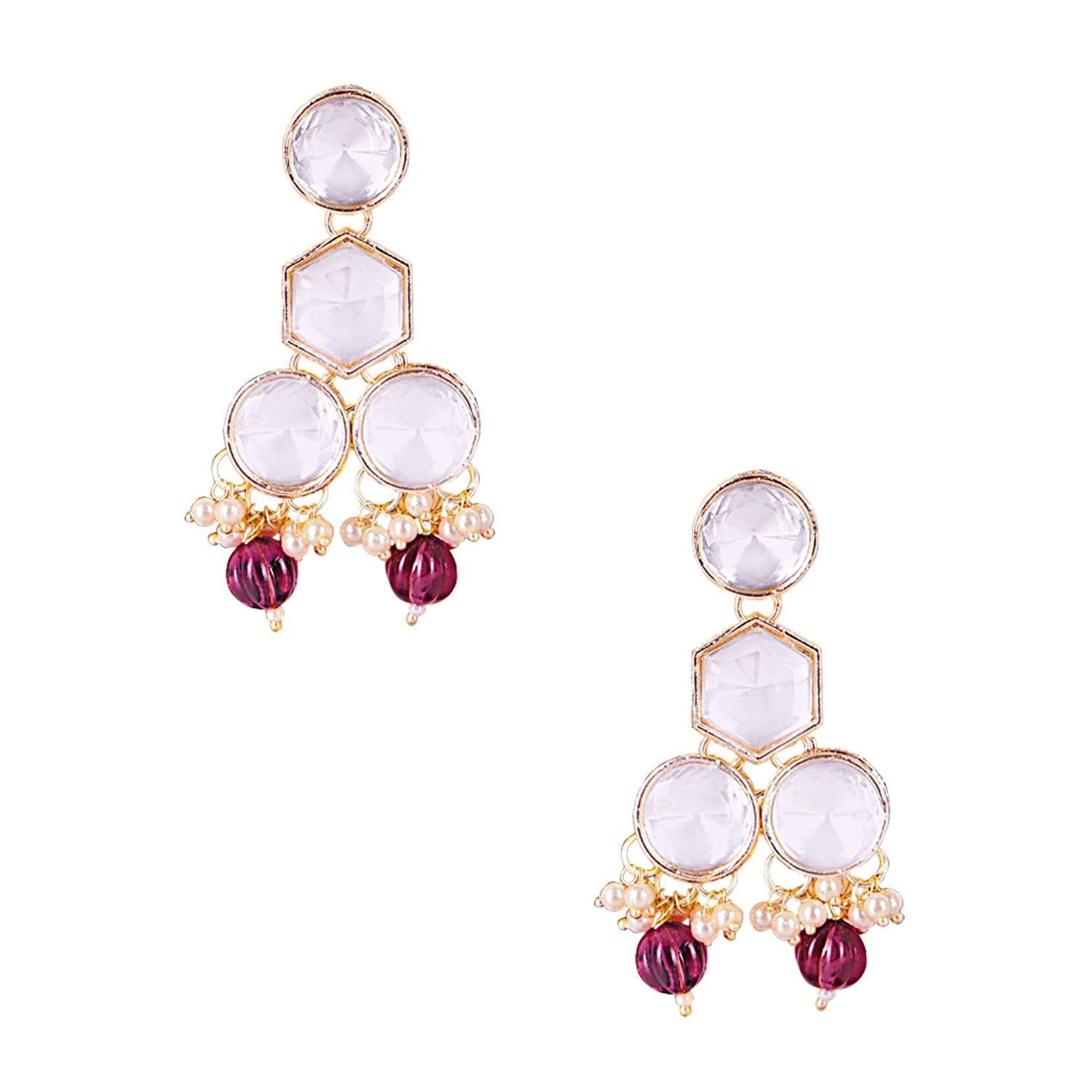 Royal Blue Uncut Kundan Set - DIPME