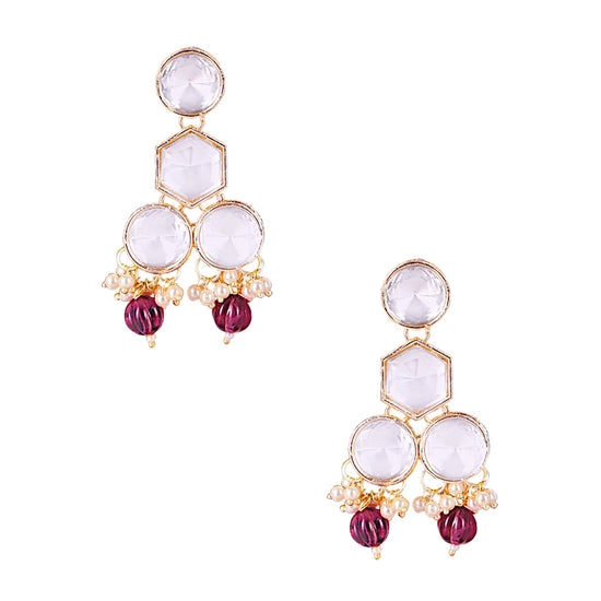 Royal Blue Uncut Kundan Set - DIPME