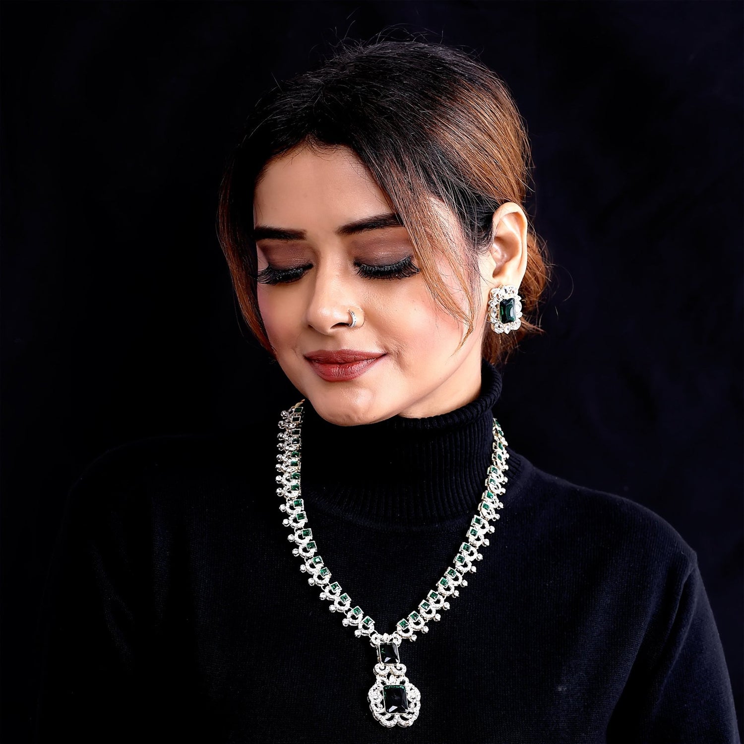 Royal Gem Necklace Set - DIPME