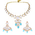 Sky Blue Uncut Kundan Set - DIPME