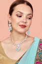 Sky Blue Uncut Kundan Set - DIPME