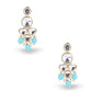 Sky Blue Uncut Kundan Set - DIPME