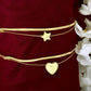 Star Heart Layer Bracelet Combo - DIPME
