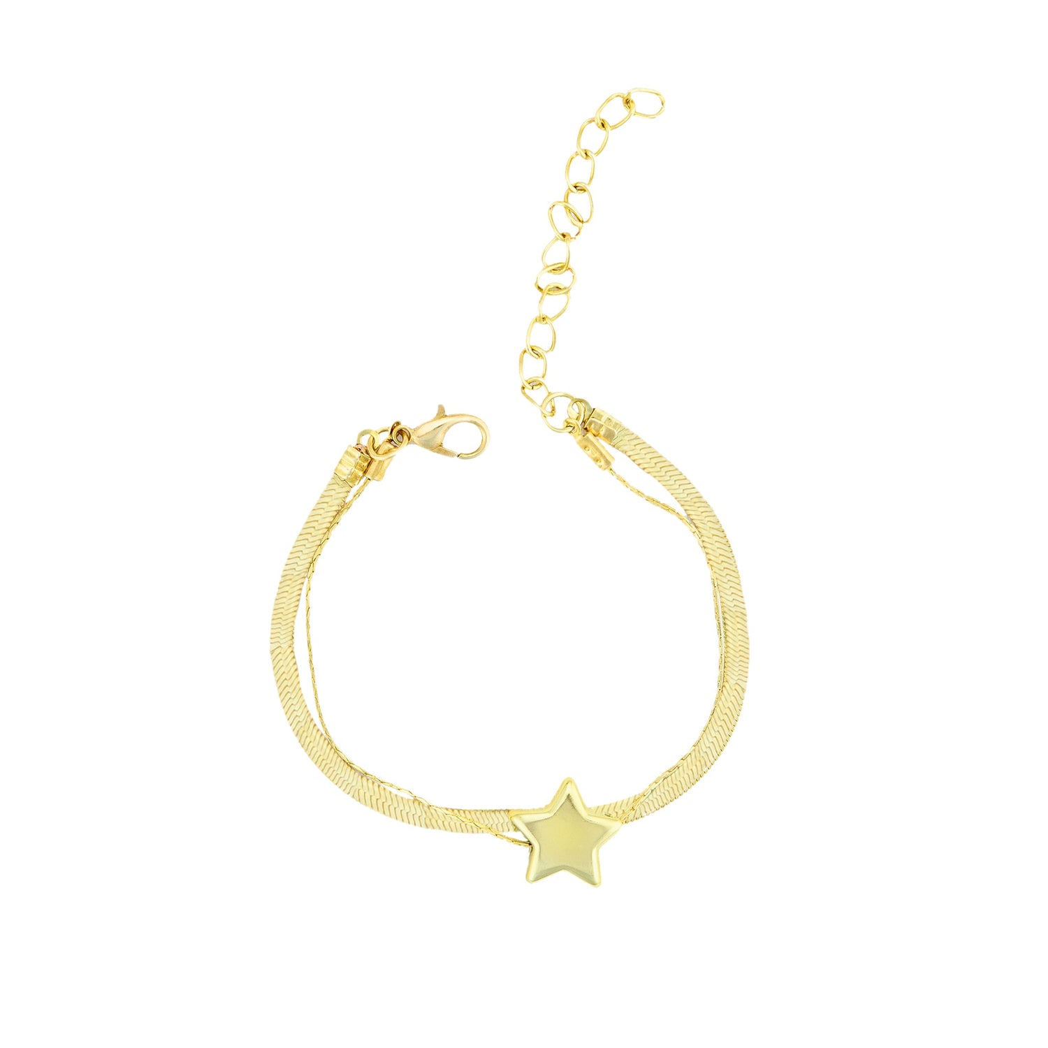 Star Heart Layer Bracelet Combo - DIPME