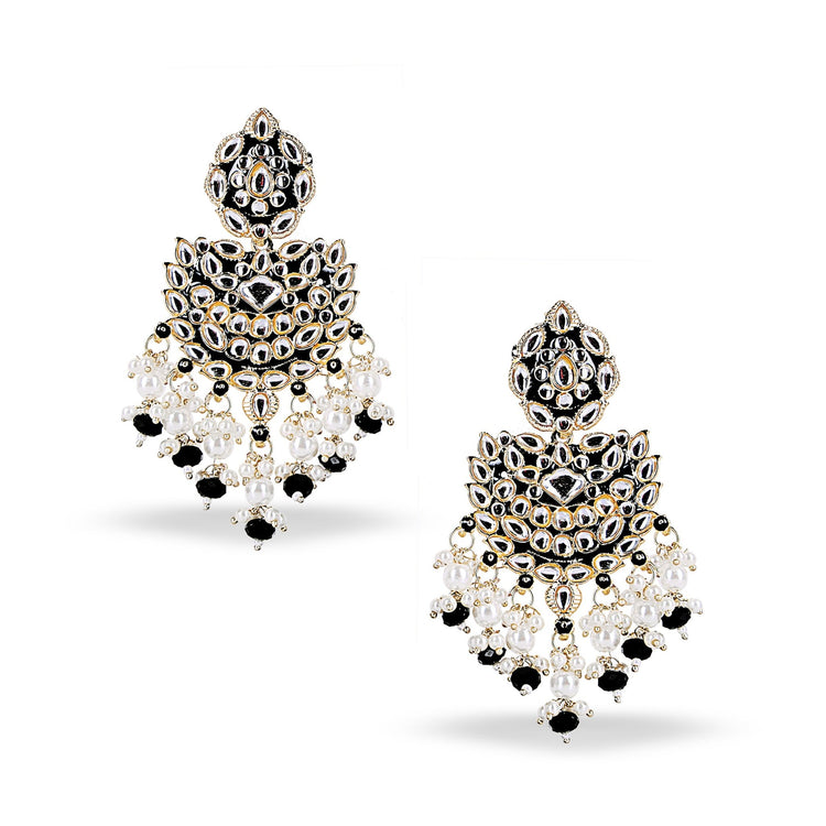 Stone Chandbali Earrings - DIPME