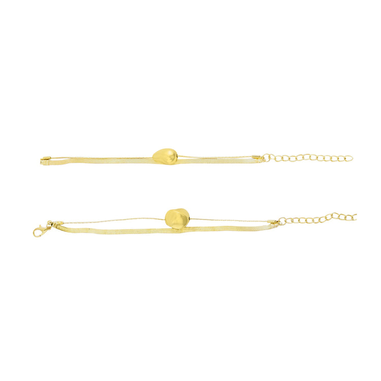 Stone Drop Layer Bracelet Combo - DIPME