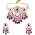 Wine Burgundy Kundan Bridal Set - DIPME