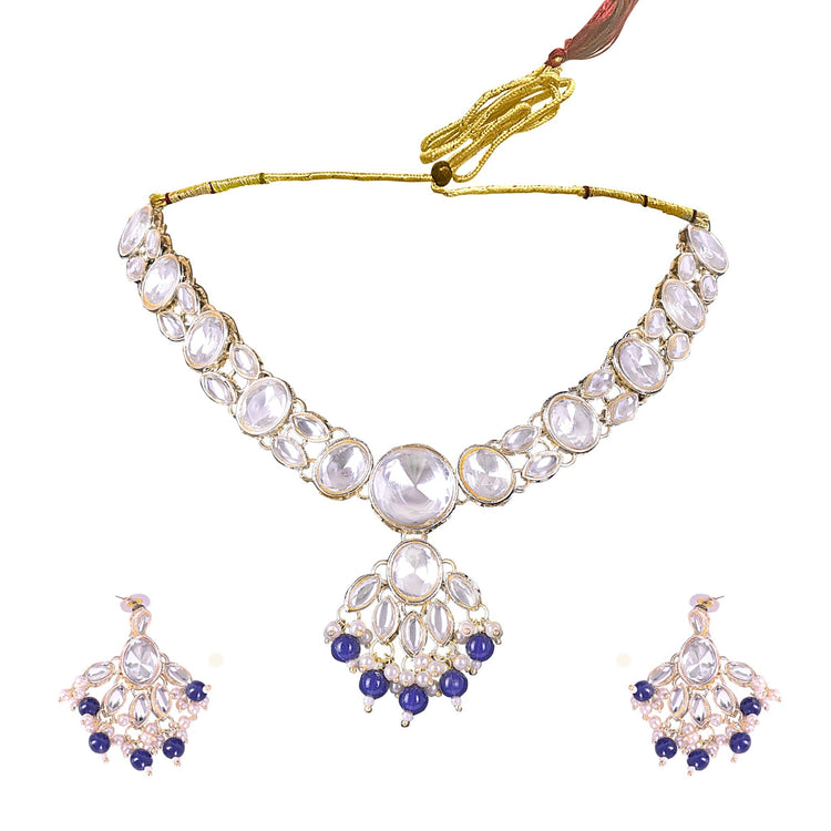 Wine Red Uncut Kundan Set - DIPME